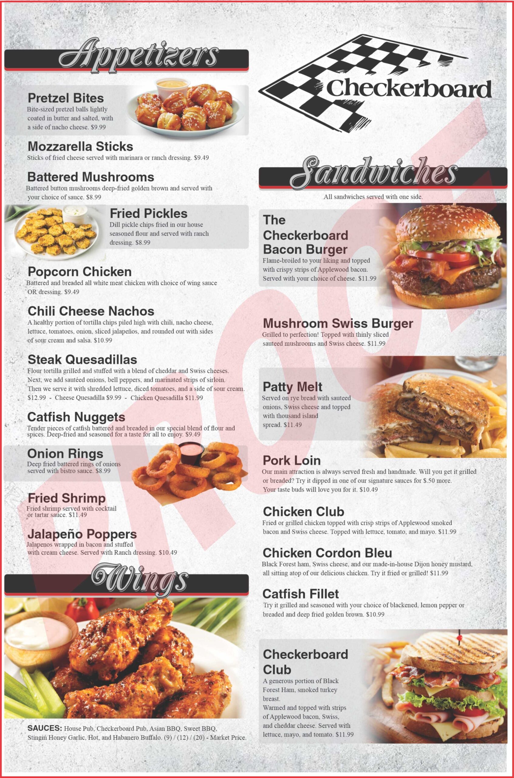 Checkerboard Code Menu Checkerboard Tavern Menu - The Checkerboard Tavern